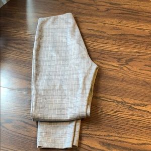 Plaid Suede Leggings